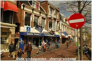 At the Voorstreek: a variety of small retail stores, many of which are still owner-operated