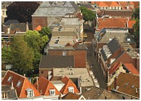 Leeuwarder binnenstad, gezien vanaf de Oldehove