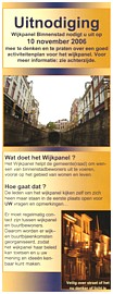 Brochure Wijkpanel Binnenstad, met foto's van onze website